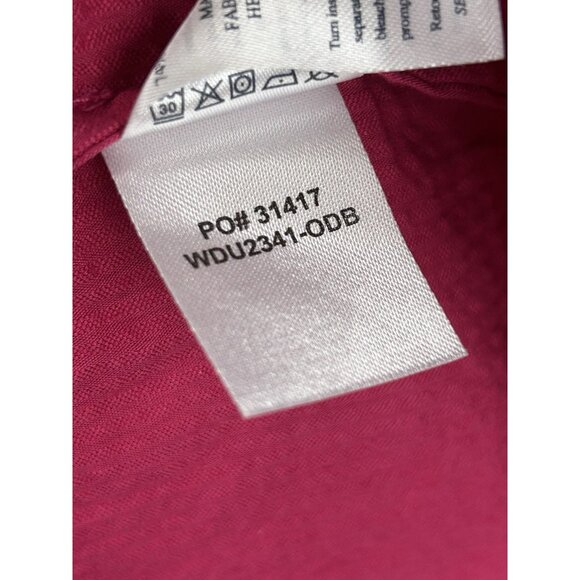 Faherty Dress Womens XS Lanai Seersucker Dress Orchid Blosson Tiered Pockets - Picture 11 of 16